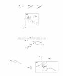 Controls Governor Spring Ignition Diagram and Parts List for 09B902-1652-B2  Briggs and Stratton Engine